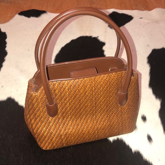 small woven purse